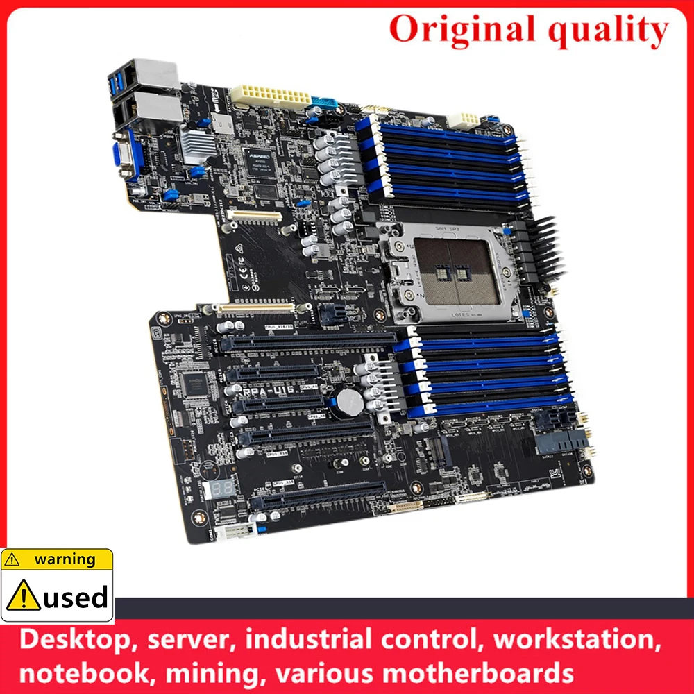 Usado Para KRPA-U16 ,EPYC 7003 e 7002 LGA 4094 DDR4 3200 MHz, PCI 4.0/3.0, M.2, NVMe, SAS, SATA, placa-mãe de estação de trabalho do servidor OCP