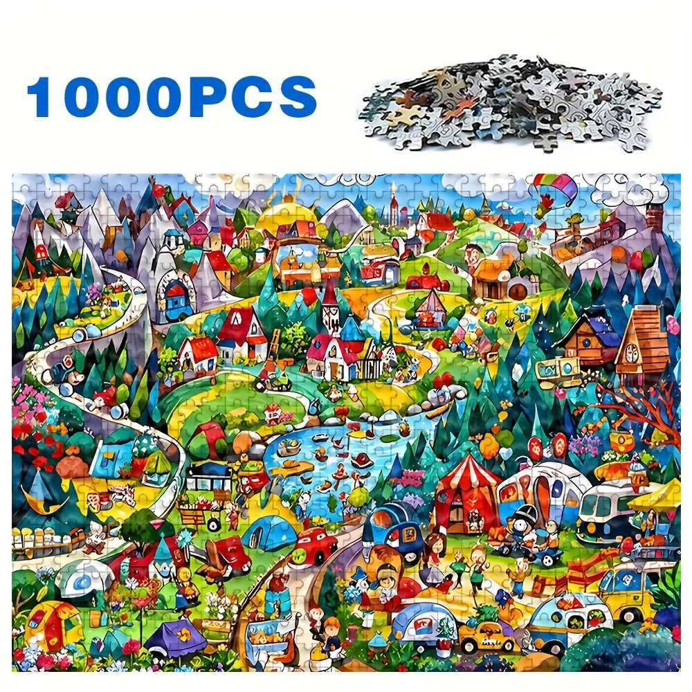 500/1000ピース 大人向けパズル、高品質でリラックスできるファミリーゲーム、誕生日、クリスマス、ハロウィン、ギフトに最適、ベストチョイス