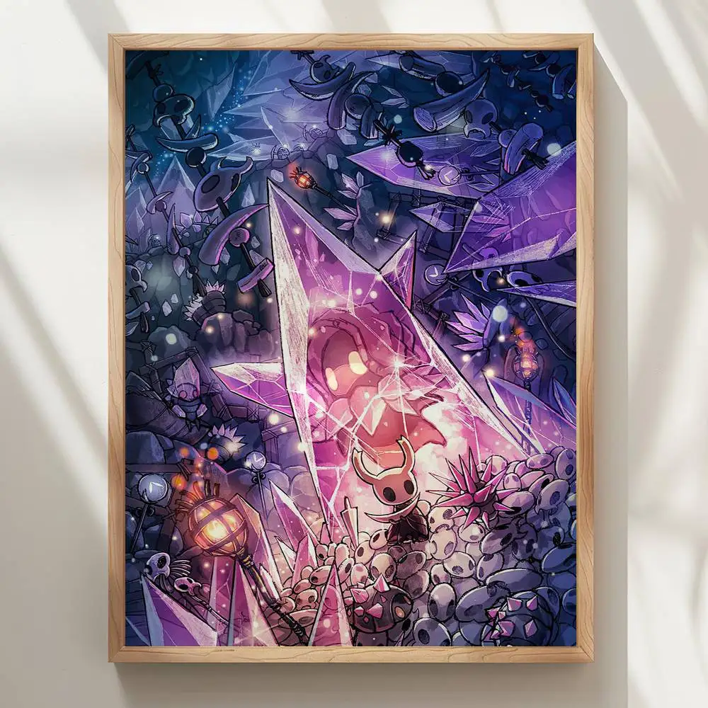 1pc Hot Popular Video Game Hollow Knight Poster High Quality Print Waterproof Wall Art Sticker For Bar Living Room Decor Gift