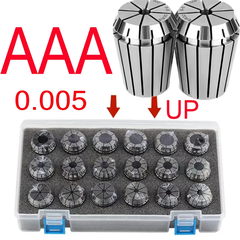Juego de Portabrocas de resorte ER11, ER16, ER20, ER25, ER32, ER40, grado A, AA, portaherramientas de fresado CNC, Portabrocas ER