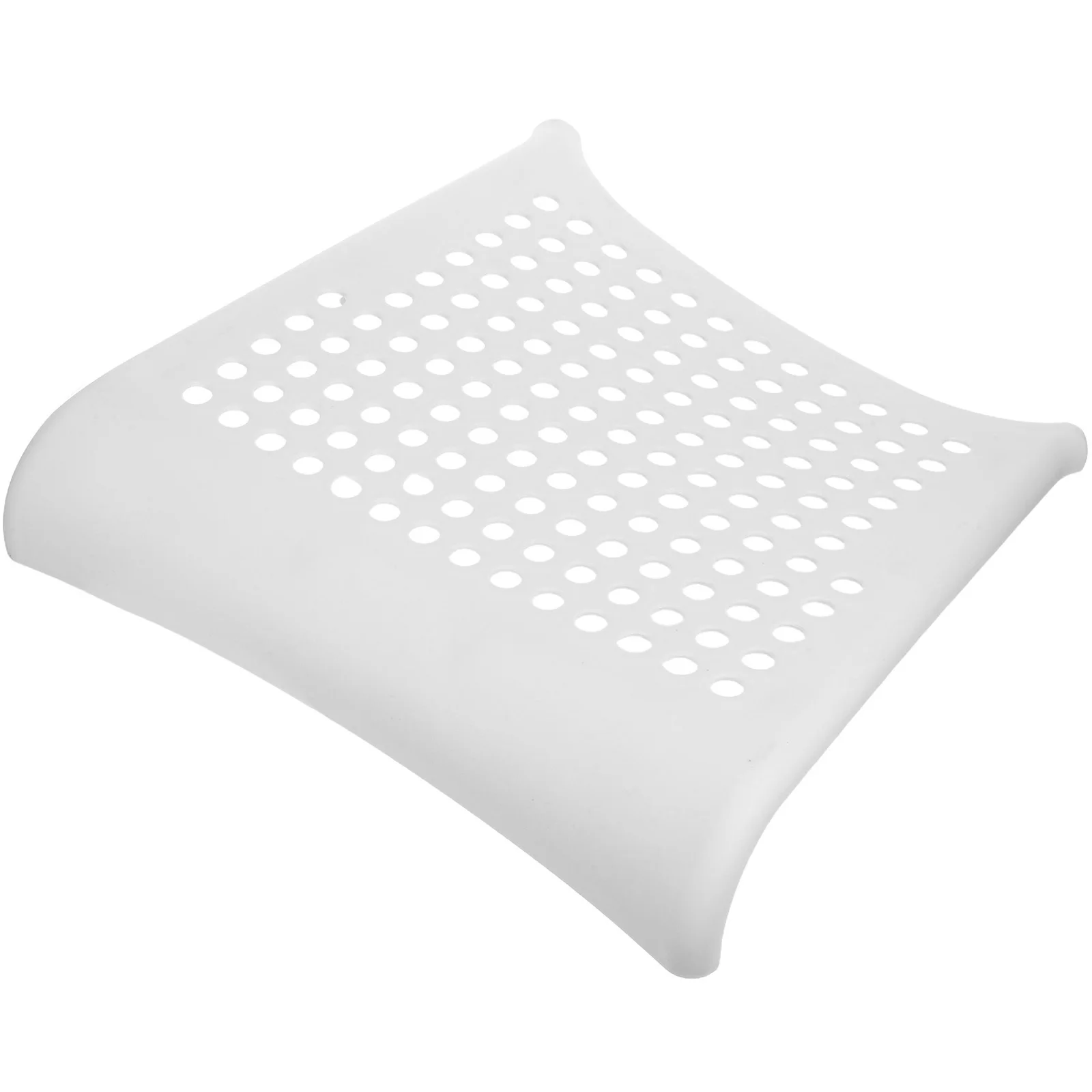 

Dining Chair Seat Board 15.5X14X3 In White Plastic Replacement Pad Breathable Waterproof Easy Clean For Kitchen Office