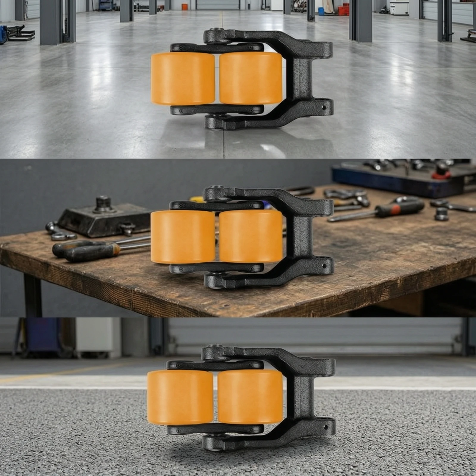 Pallet Truck Wheel Bracket Replacement Wheel Bracket with Mounting Ears Long-Lasting Rigid for Maintenance Technicians