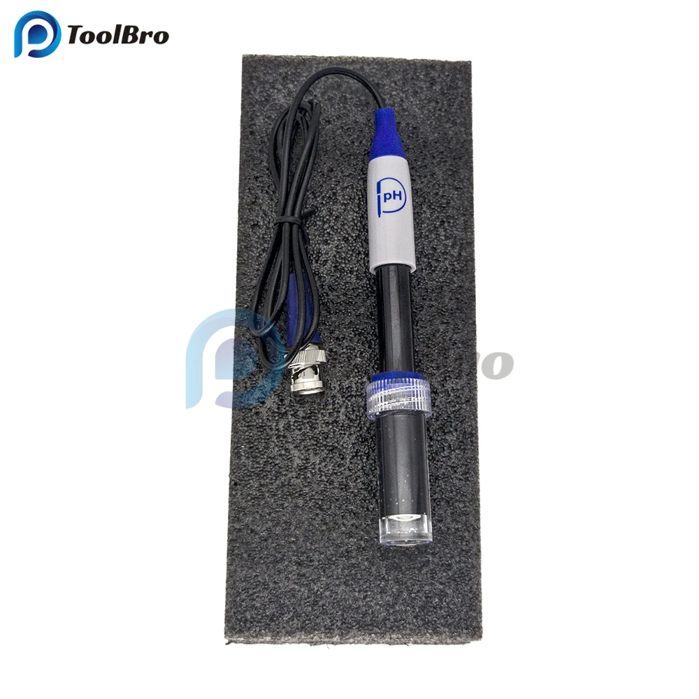 Imagem -03 - Eletrodo Sensor Sonda Bnc Conector 0-14ph Frutas Carne Papel Pele Queijo ph Medidor Analyzer Tester ph Probe 201p1 ph