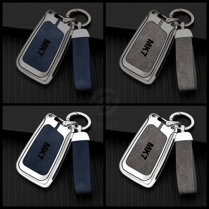 Auto TPU Zinc Alloy Key Case Bag For VW Volkswagen GOLF 7 MK7 Car Key Chain Car Metal Key Shell Interior Decoration Accessories