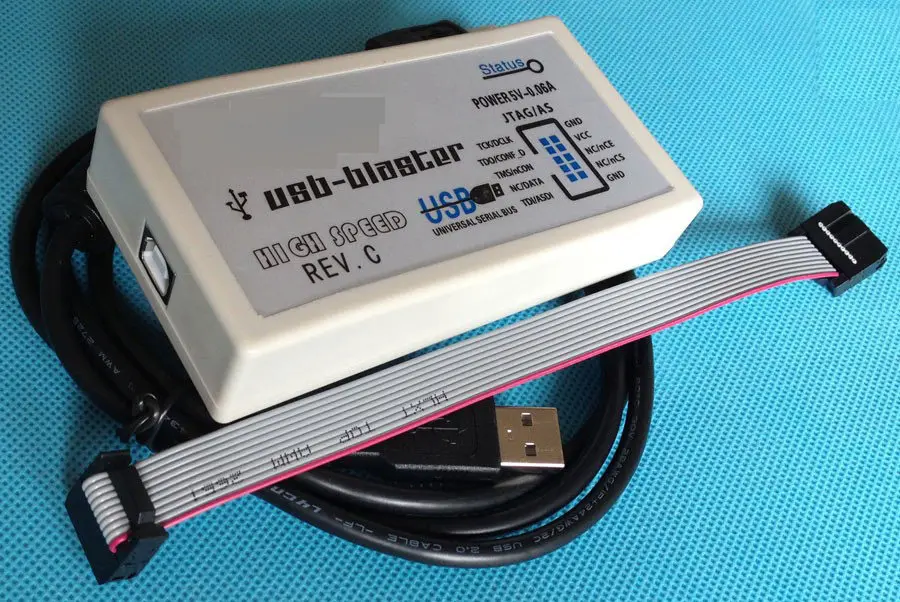 FY USB Blaster Download Cable FPGA/CPLD Downloader REVC High Speed Dual Buffer