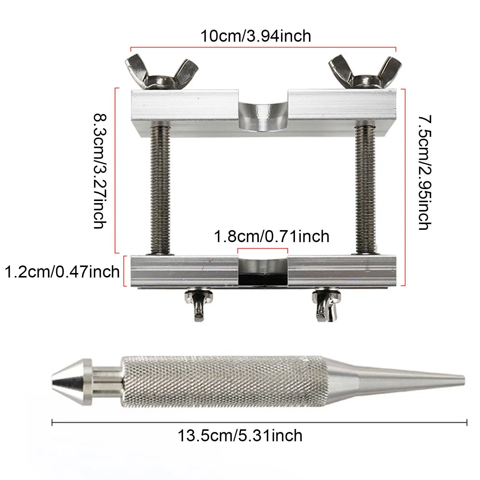 أداة إصلاح مزيل قطعة الفم للمبتدئين والمحترفين للاعبين أداة الرياح الباريتون بوق الترومبون #6