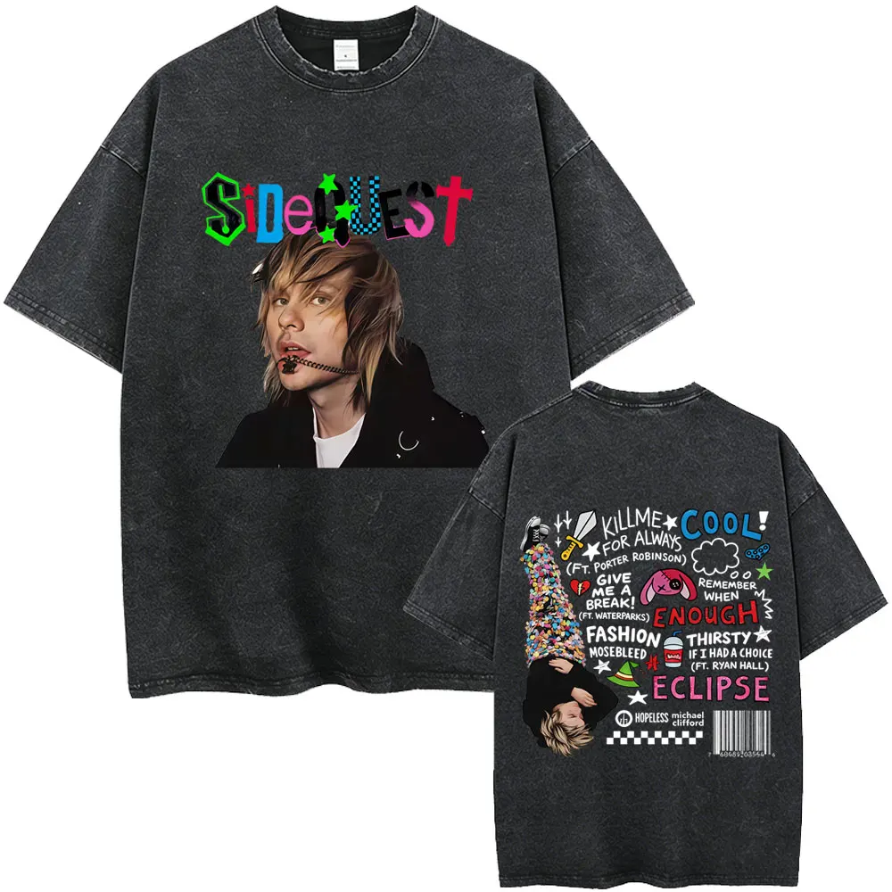 

Washed Vintage Punk Rock Band 5 Seconds of Summer Graphic T-shirt Everyone's A Star T-shirts Men Women Hip Hop Gothic T Shirt