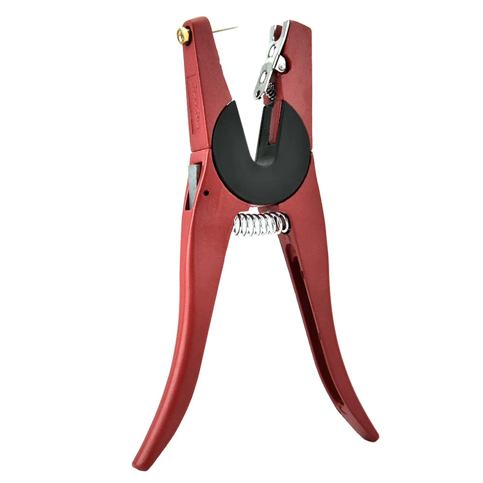Pig Cattle Ear Tag Plier Livestock Tool for Cow Sheep Goat Farm Animals Red Size 24.5*6*2.2cm Material Alloy 1 Piece with
