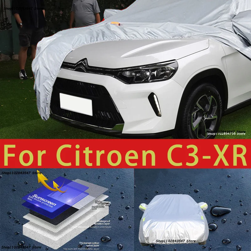 

Для Citroen C3-XR наружная защита полные автомобильные чехлы для снега солнцезащитный водонепроницаемый пыленепроницаемый внешние автомобильные аксессуары