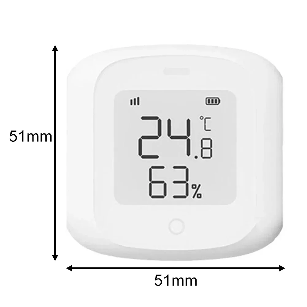 1pcs WiFi LCD Temperature Humidity Sensor Wireless Detector Intelligent Linkage Support Home Improvement Measurement