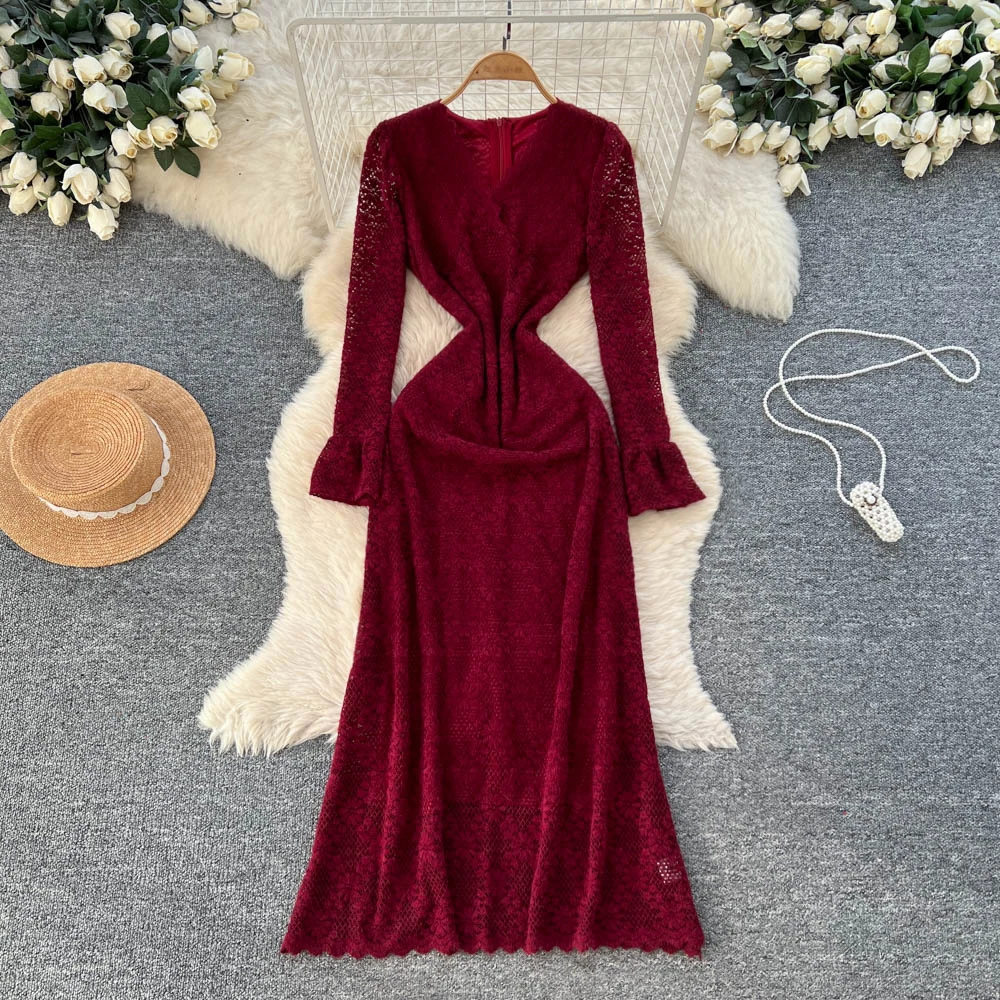 Elegancka sukienka w stylu vintage, seksowna, z kwiatowym wzorem, ażurowa, dopasowana, marszczona, w stylu wróżki, rozkloszowana, idealna na wakacje, damska, boho, letnia, na ceremonię.