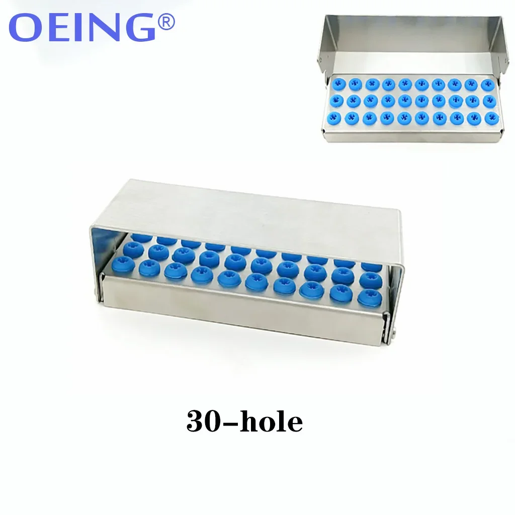 8/15/24/30 Dental Bur Drills Holder Implant Drills Organizer Endo File Fixer Burs Case Organizer Autoclave Sterilizer Case Stand