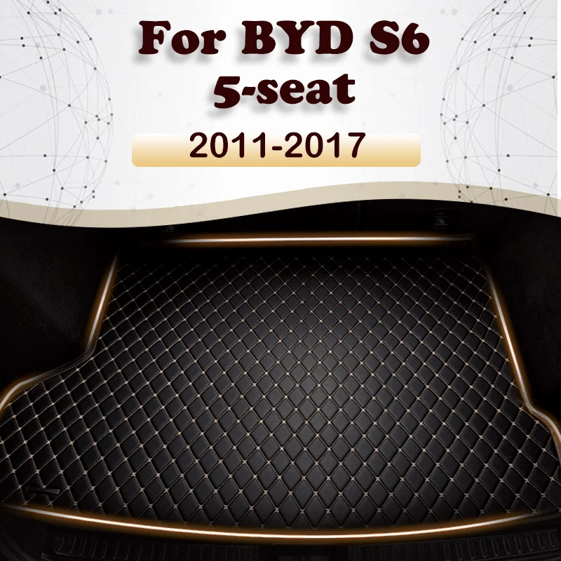 

Коврик для багажника автомобиля для BYD S6, 5 мест 2011, 2012, 2013, 2014, 2015, 2016, 2017, аксессуары для автомобиля на заказ, украшение интерьера автомобиля