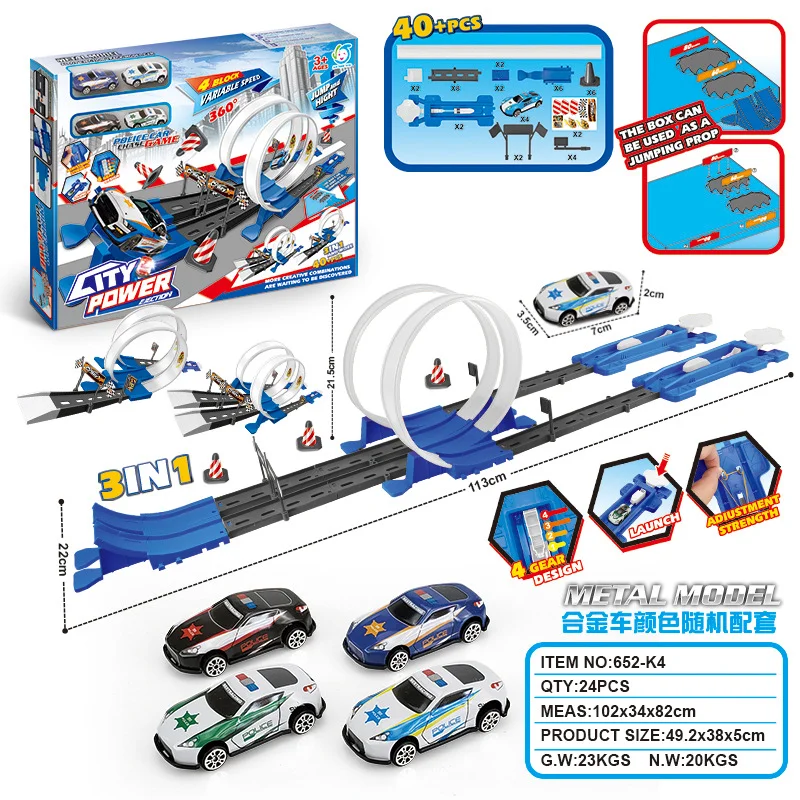 Stunt Speed Doppel Auto Räder Modell Spielzeug Für Kinder Racing Track Diy Montiert Schiene Kits Pädagogisches Interaktive Auf Lager