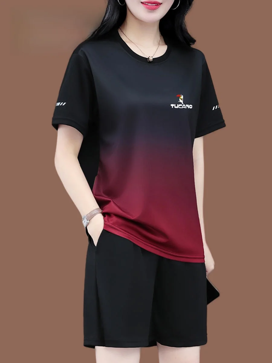 Conjunto Esportivo Feminino TUCANO Ice Silk Qui Dry Verão 2026 Novo, Absorvente de Suor, Respirável, para Corrida
