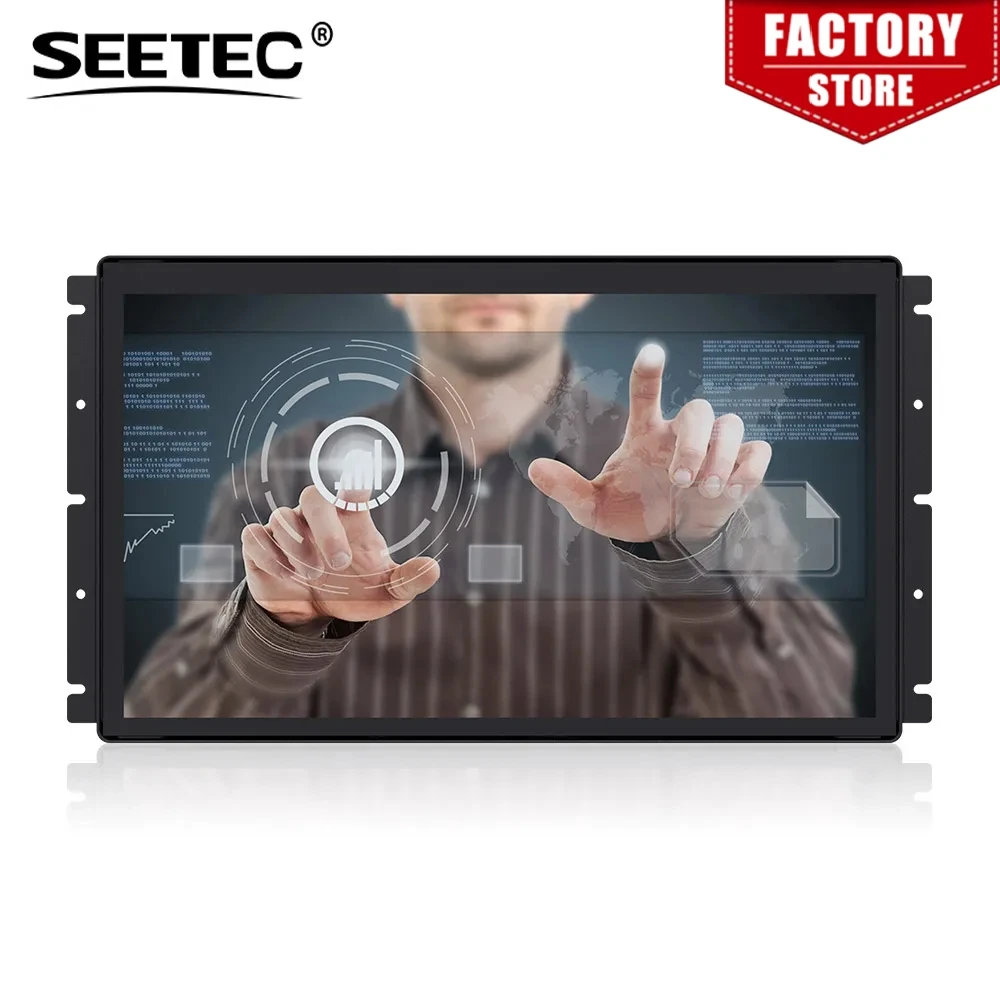 

Seetec PF173-9CT Open Frame Monitor 17.3" Projected Capacitive 10-Point Touch LCD Industrial Monitor 17.3 Inch 1920x1080