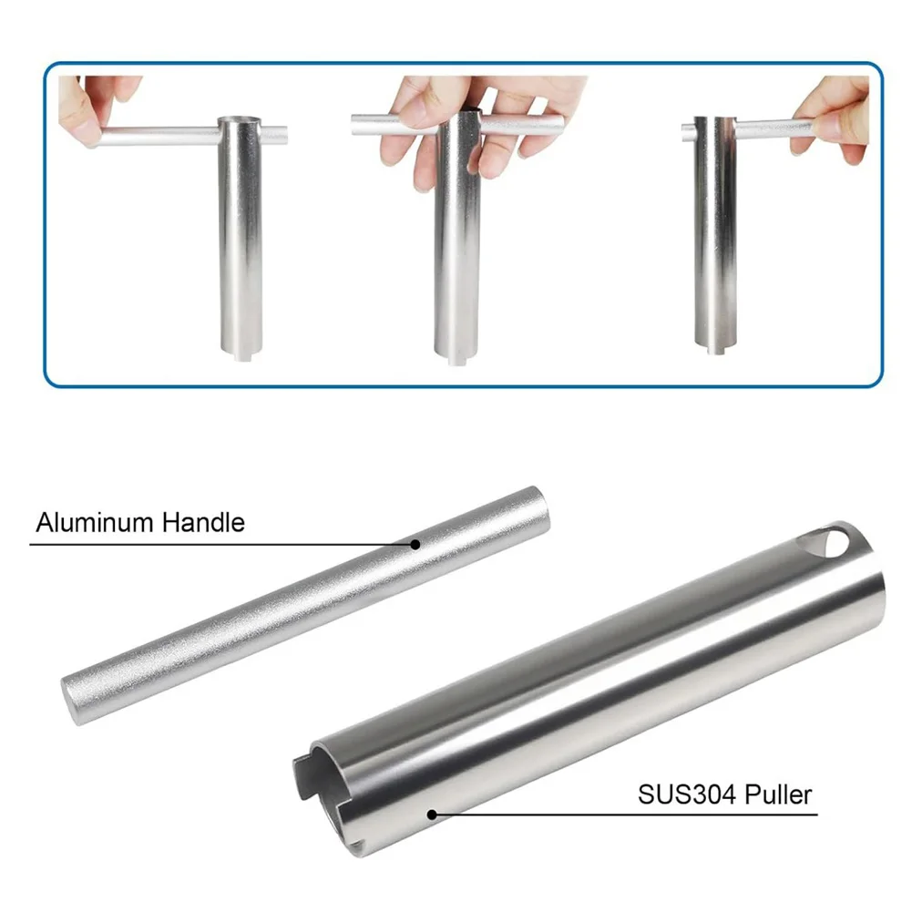 Heavy Duty Stainless Steel Cartridge Removal Tool for Faucet and Bathtub Repair Fits Models 14272 1224 1234 1248