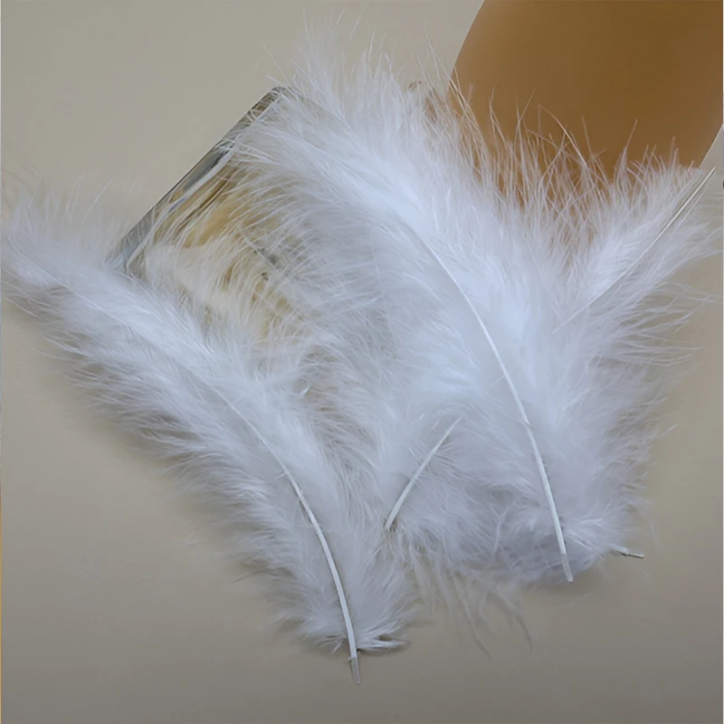 9-15 سنتيمتر 50 قطعة ريش تركيا الأبيض للحرف اليدوية مختلط الألوان الأسود الديكور الاطفال تقليم صغير بلوماس الزفاف زاك بلوم #3