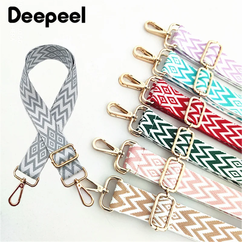 

Deepeel 38 мм этнический ремень для сумки 80-130 см, регулируемые волнистые лямки, сумка через плечо, ремень для рюкзака, сменные аксессуары