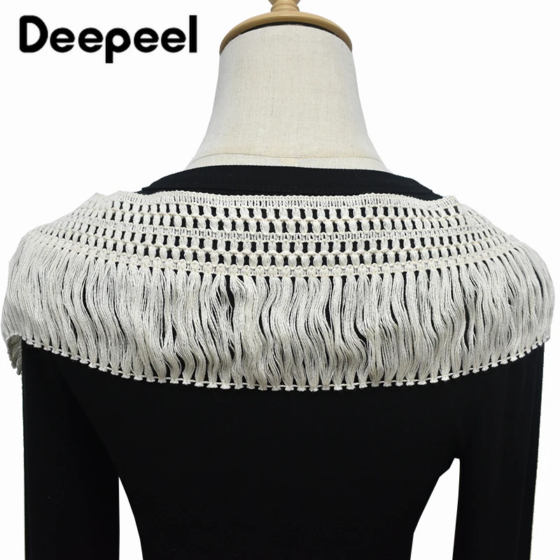 2/4M Deepeel 12cm Cotton Knot Tassel Fringes for Sewing Curtain Home Textile Sofa Lace Trim Garment Decor Trimming Accessories