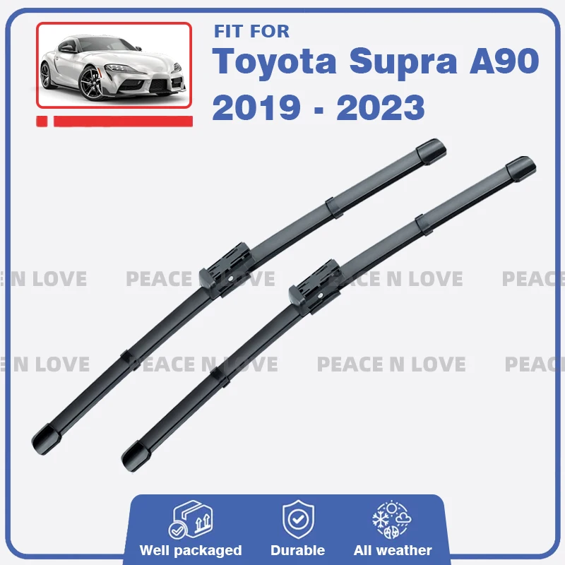 

2 шт., щетки стеклоочистителя переднего стекла для Toyota Supra J29 A90 2019-20220, резиновые щетки для ветрового стекла, запасные части, автомобильные аксессуары