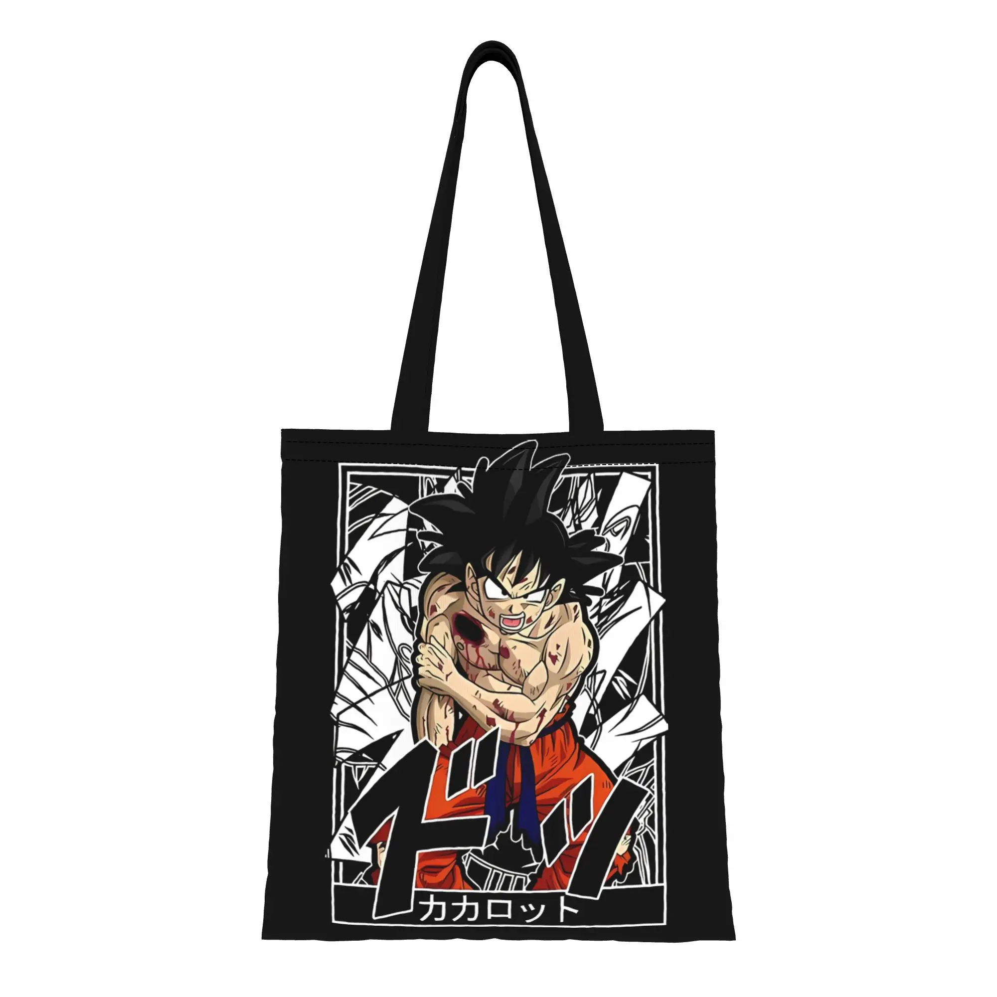 

Back to school season Kakarot Son Goku Canvas Tote Bag Perfect for Travel Women's Top-Handle Bags