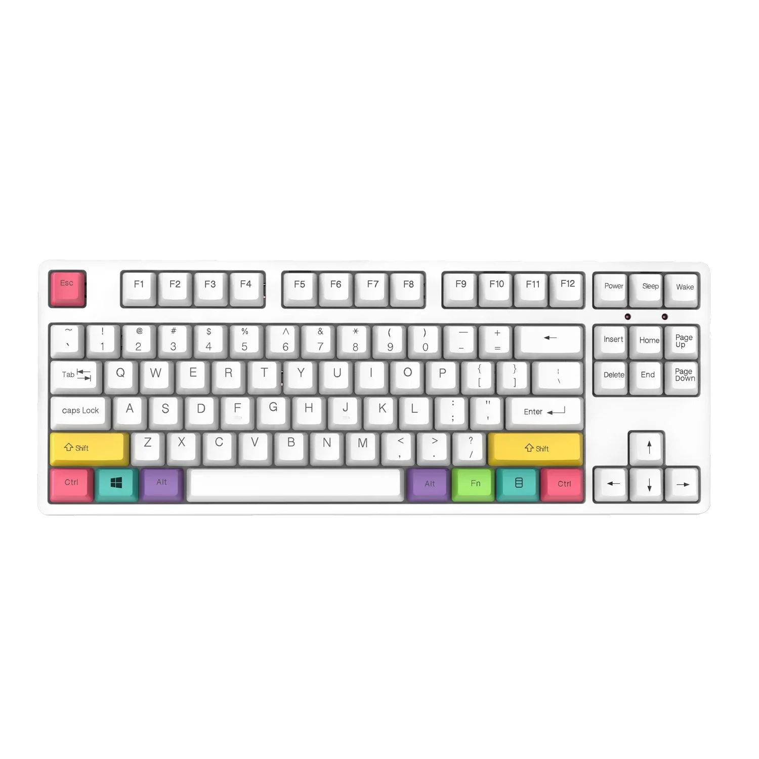 87 Toetsen Nk100 Aluminium Toetsenbord Bedrade Rgb Dye Sub Pbt Keycaps Type C Poort Aangepast Mechanisch Toetsenbord