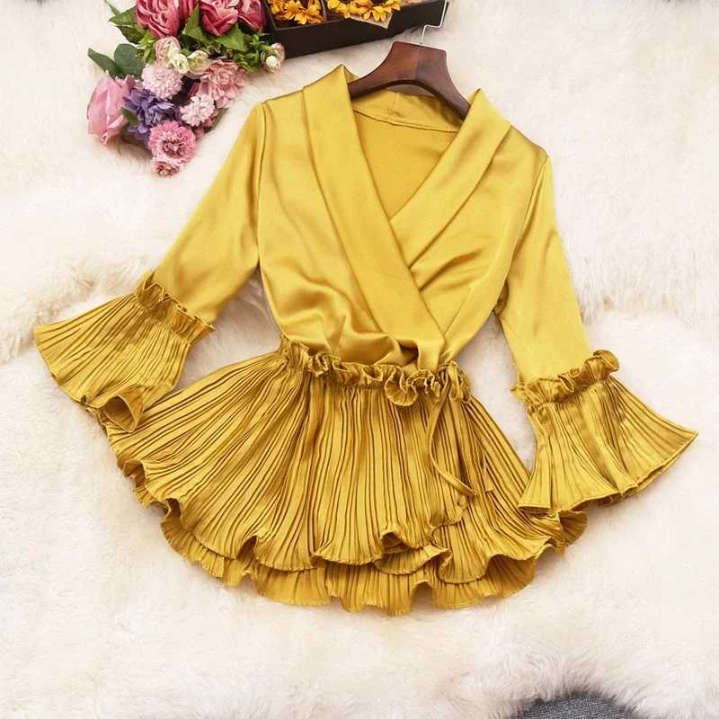 ruffles peplum tops women shirts blouses femme half sleeve peplum shirts woman  tops for women fashion blouse