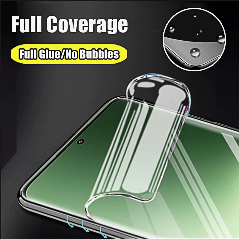 4-1pcs for Xiaomi Mi 13 12 12X 12S 12T 11 11T 11i 11X Ultra Pro Lite 5G NE Screen Protectors HD Hydrogel Film for Xiaomi 13Ultra view 3