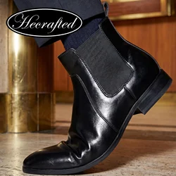 40~46 Chelsea Boots Men 2026 Brand Comfortable Fashion Leather Boots