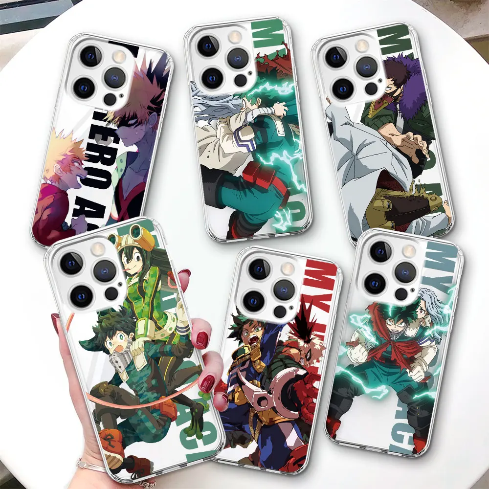

Чехол Deku My Hero Academia для iPhone 17 Air 14 12 15 Pro 7 8 Plus 13 Mini XR X XS Max SE 2022 2020 Противоударный чехол из ТПУ для телефона