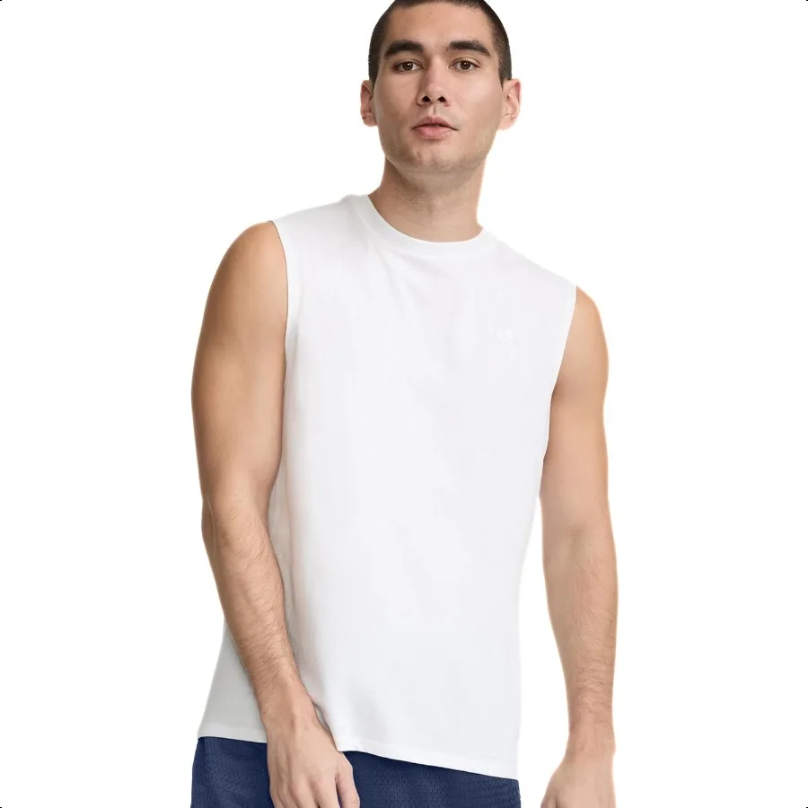 

Men's Classic Jersey Muscle Tee Script Logo