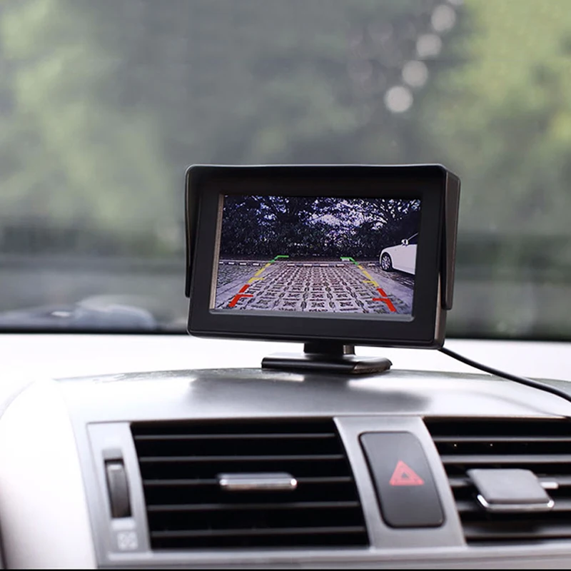 4.3 Inch Car Display High-definition Reversing Image Easy to Install Universal Car Monitor Car Blind Spot Rear View Camera