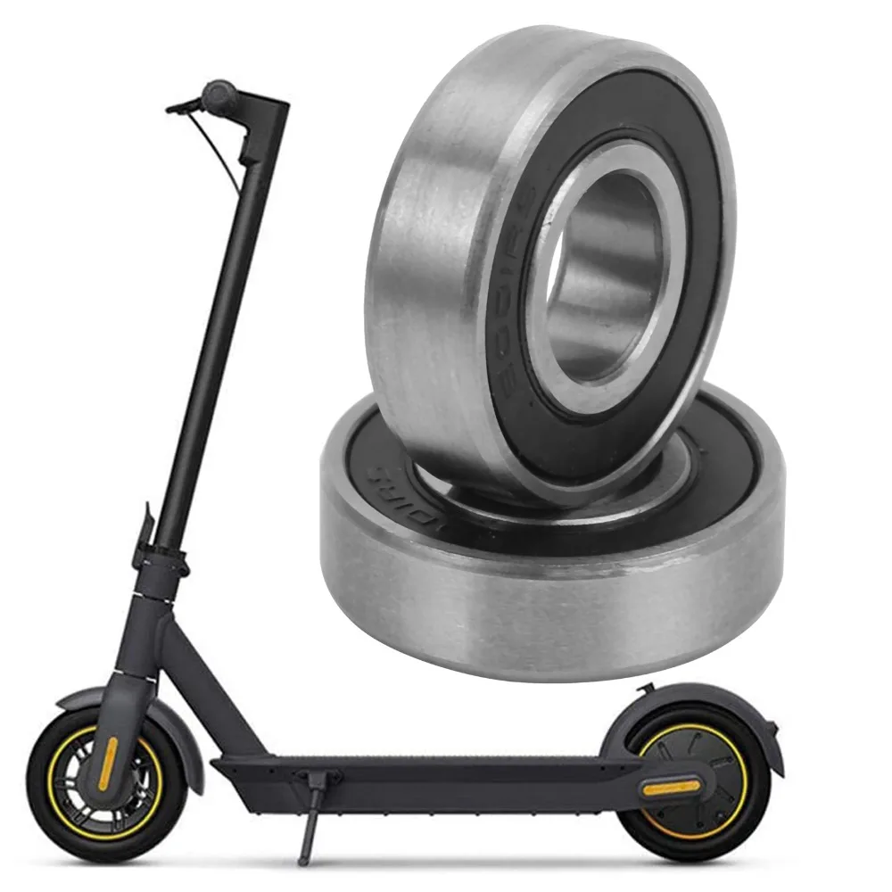 2 قطعة محامل سكوتر كهربائي الصلب 6001RS 12x28x8 مللي متر محامل العجلات المساعدة الخلفية الفضة ل Xiaomi M365/PRO/PRO2 #2