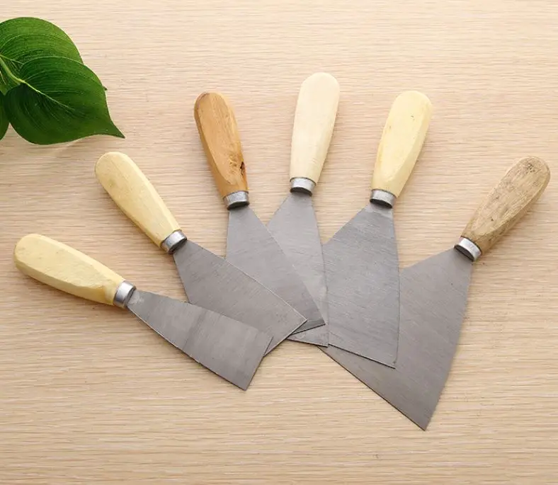 

Hot ! 1" 1.5" 2" 2.5" 3" 3.5" 4" 5" Wooden handle Putty Knife Scraper Blade Scraper Wall Plastering Knife Hand Tool