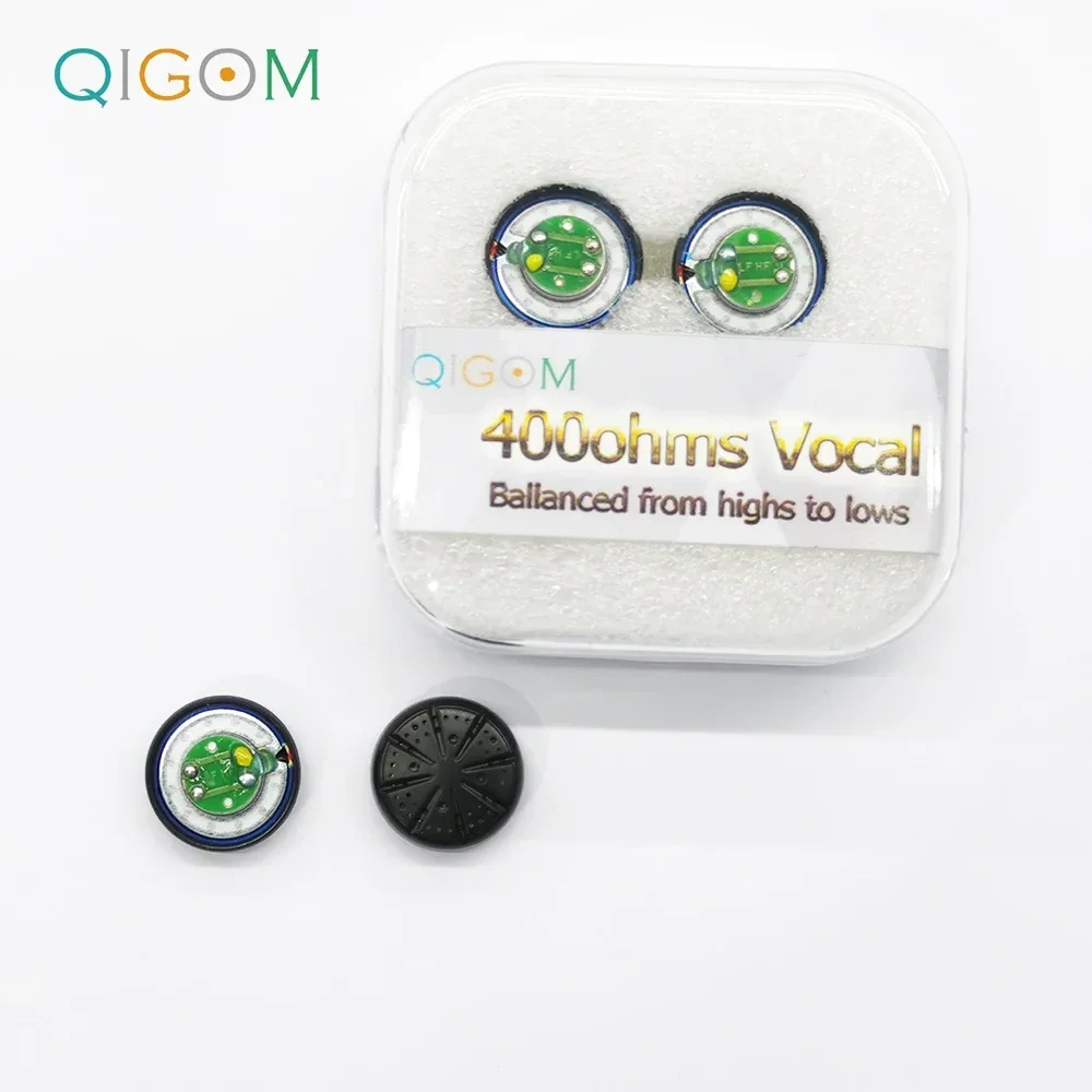 QIGOM MX500 Graphene Diaphragm 15.4mm High Resistance 400ohm Ndfeb Magnetic Diy Flat Head Speaker Unit Clear and Pure Voice