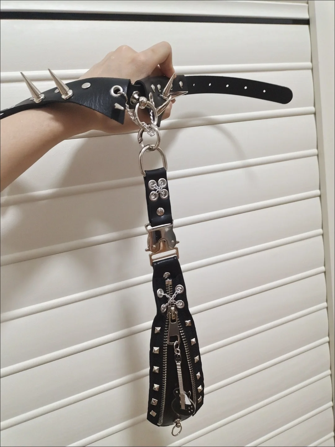 Subculture Harajuku Y2K Girl Steam Punk Tie Gothic Lolita Handmade Choker Rivet Necktie Name Badage Necklace