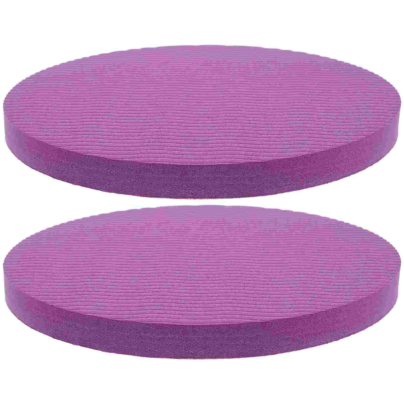 

2 Pcs Round Yoga Balance Mats Gymnastics Blocks Tpe Knee Brace Kneeling Pad