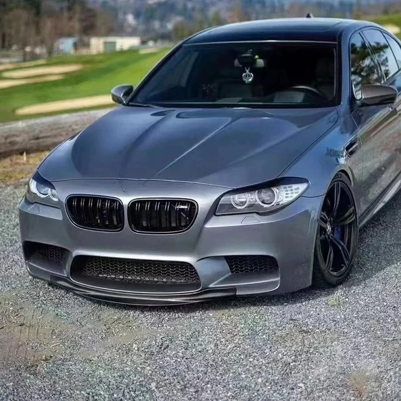 

For BMW 5 Series M5 F10 F18 Carbon Fiber Car Front Bumper Diverter Spoiler Diffuser Front lip chin Car Accessories body kit