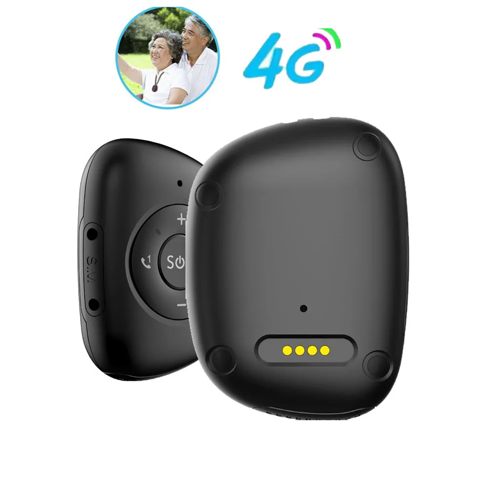 Elderly 4G 3G 2G GPS Tracking Pendant RF-V50 GPS Tracker SOS Help Tracker Device Touch HD Camera Call Health Management Locatork