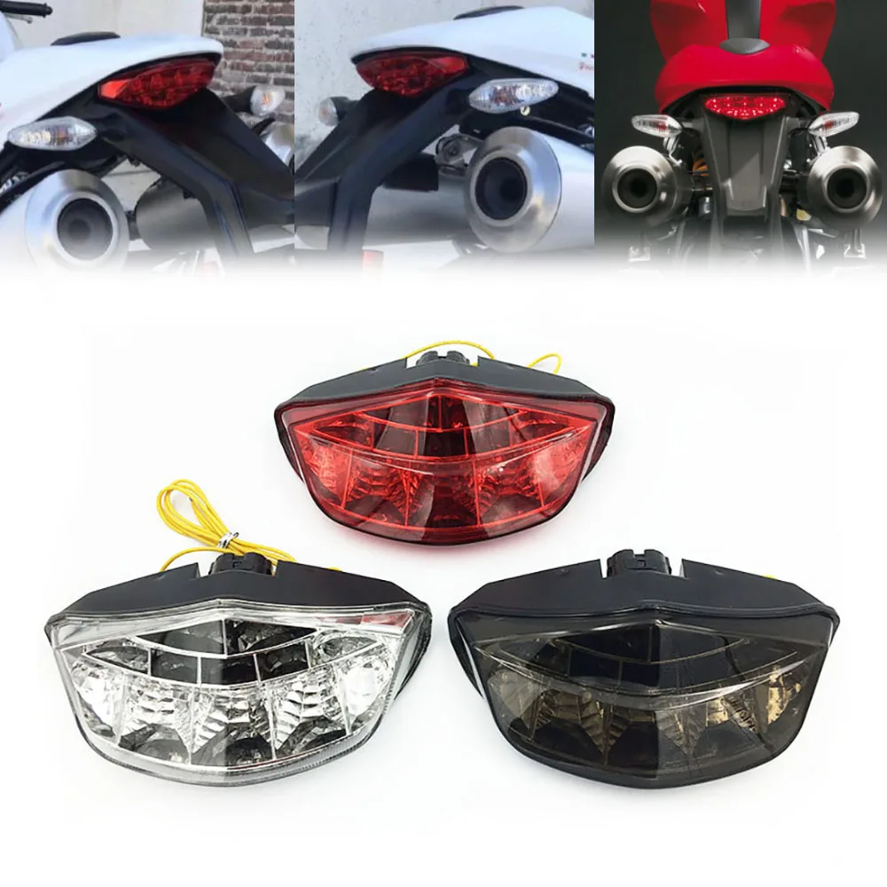 Tail Light For DUCATI MONSTER 659 696 795 796 1100/S/EVO Motorcycle Accessories Integrated LED Turn Signal Blinker Assembly