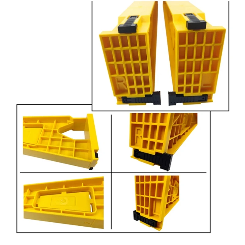 Gaveta Instalação Guia Trilho, Carpintaria DIY, Ferramentas Auxiliares, 2pcs