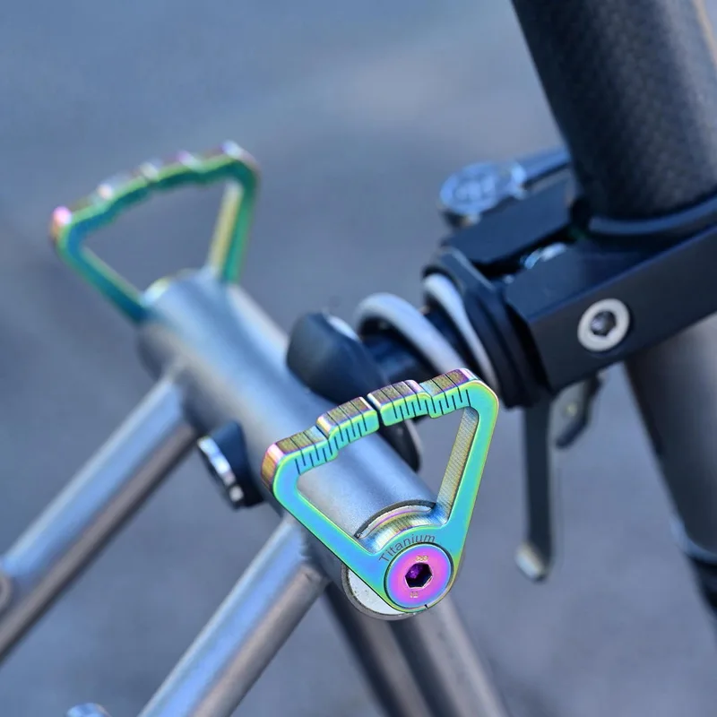 H&H ezstand parking easy wheel bracket for brompton P T A Cline easywheel titanium triangle