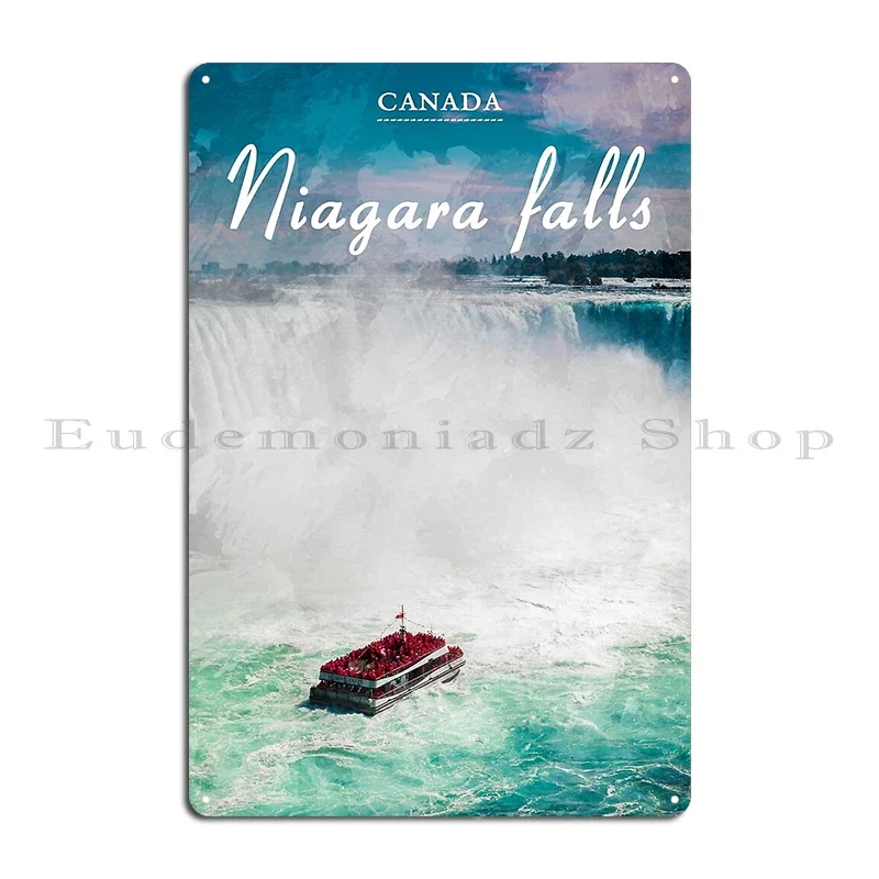 Niagara Falls Canada Ontario  Metal Plaque Customize Designing Designs Cinema Design Tin Sign Poster