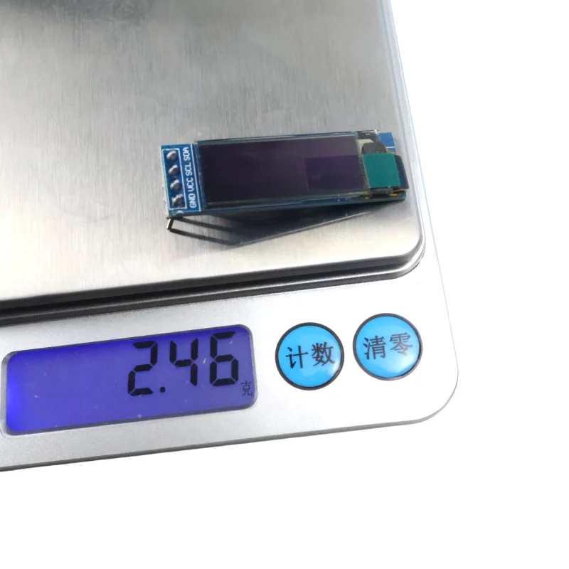 Industry Standard 0.91 inch OLED Display Module 128x32 IIC Interface White/Blue Optional Compatible with 3.3V-5V for Arduino diy