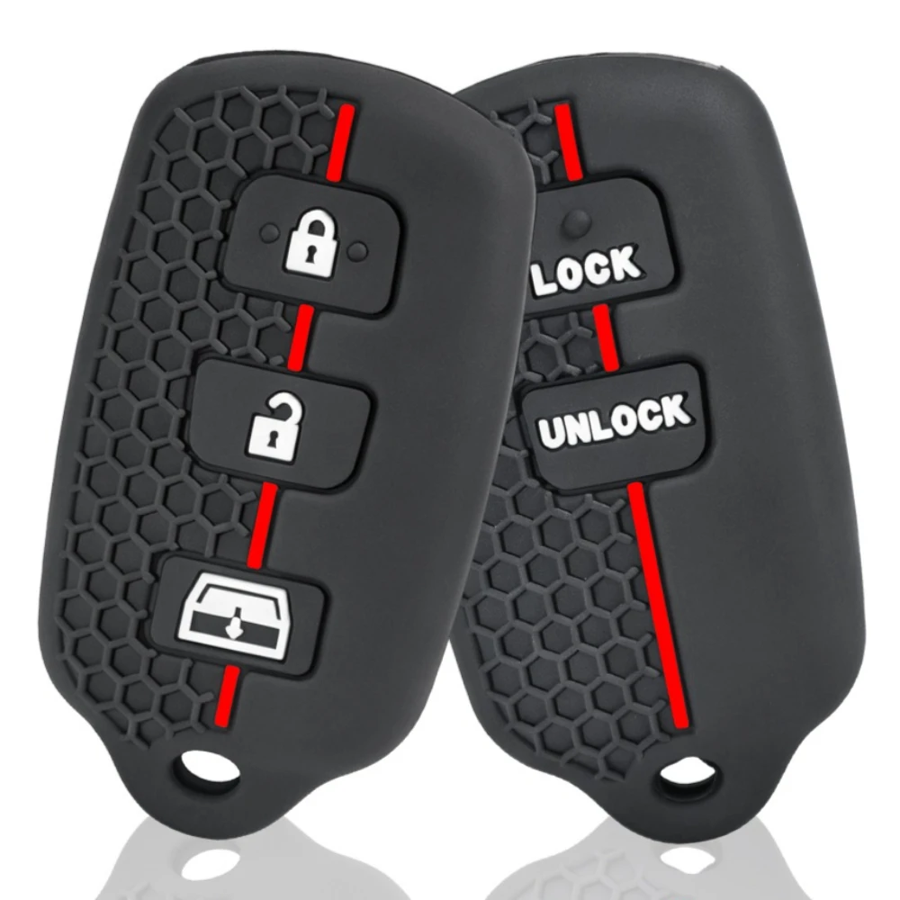 Silicone Key Cover Case for Toyota 4Runner Camry Corolla Prius RAV4 Lexus SC300 Scion XB Pontiac Vibe Remote Car Key Holder