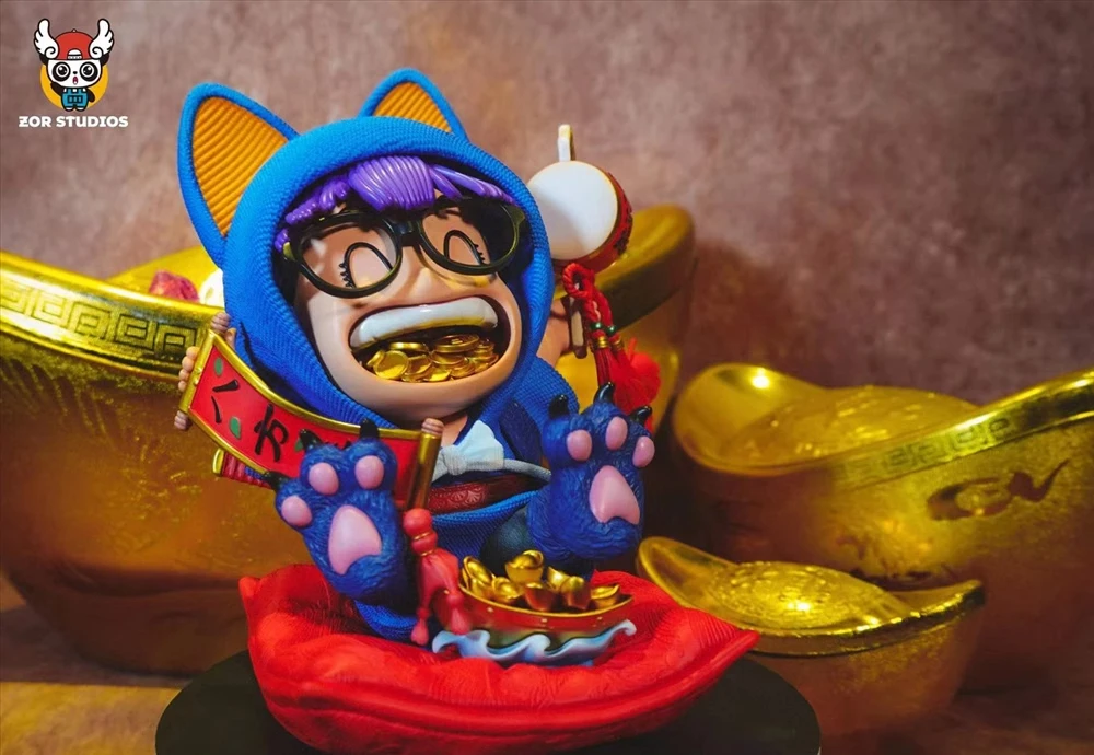 Dr. Slump Anime Figure Arale Figures Wealrh God Figurine Pvc Gk Statue Model Doll Collection Room Decoration Toys Children Gifts