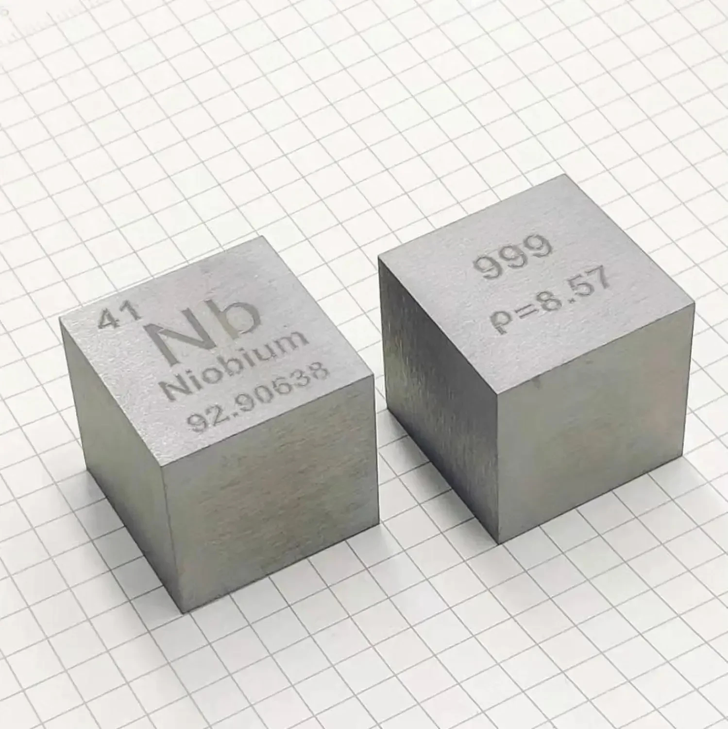 Niobium Metal 1 Inch 25.4mm Density Cube 99.9% Pure for Element Collection