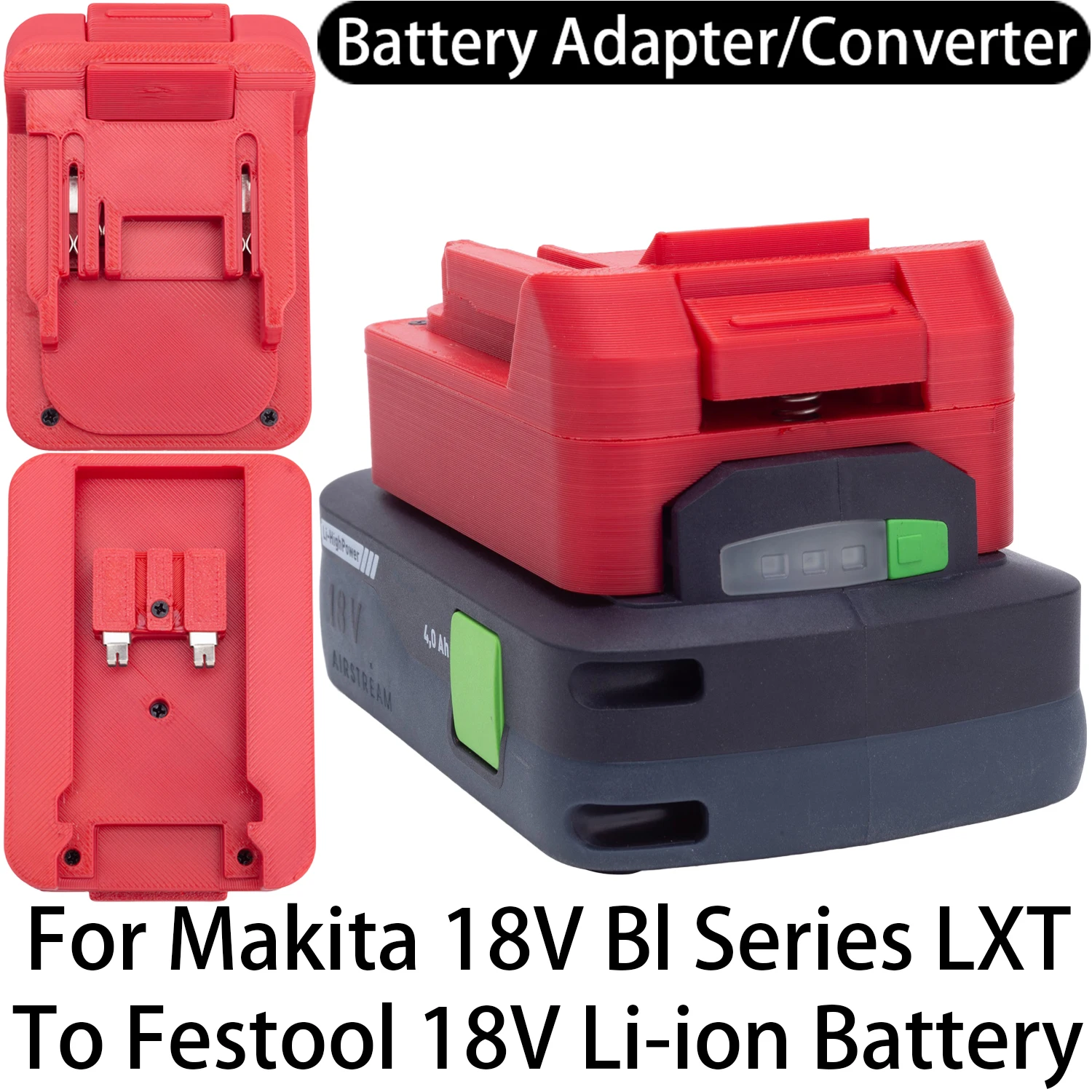 

Adapter Converter For Makita 18V LXT Li-ion Tool To Festool 18V Li-ion Battery Adapter Converter Power Tool Accessory