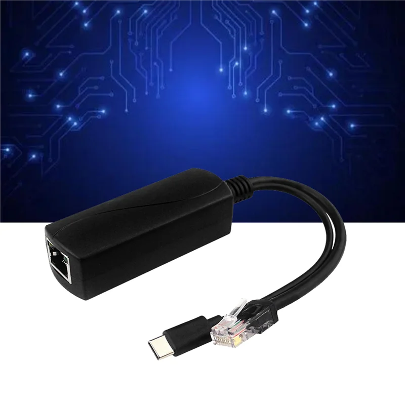 【Buy Now】2X POE Splitter For Raspberry Pi5/5 Generation 5V 4A Type-C Interface Gigabit Ethernet Power Over Ethernet Splitter